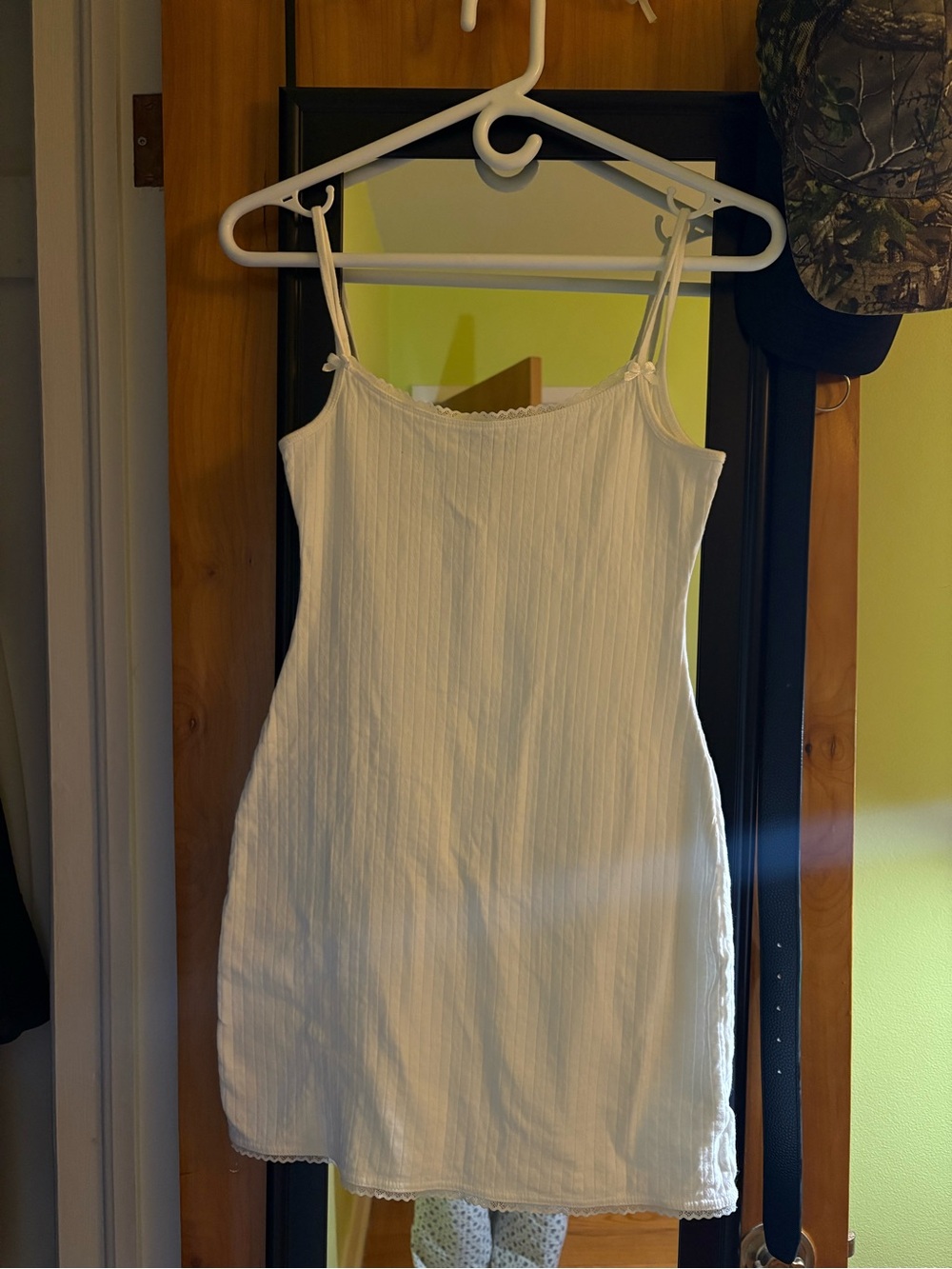 Noble white pico dress